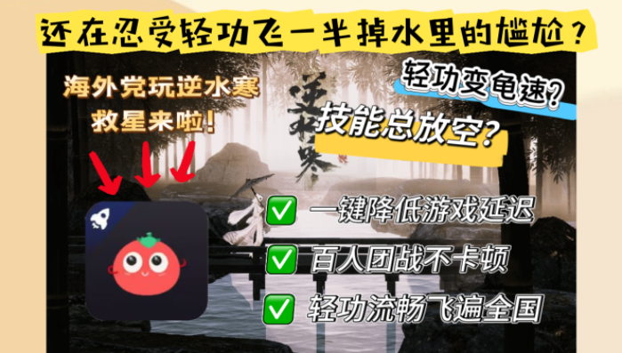 在欧洲玩逆水寒OL用什么加速器教程